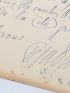 PELADAN : Lettre autographe signée adressée à Marius Richard à propos de sa pièce de théâtre Sériramis - Signiert, Erste Ausgabe - Edition-Originale.com