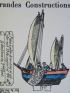 Grandes constructions : Bateau pêcheur. Imagerie d'Épinal Pellerin n°555 - Prima edizione - Edition-Originale.com