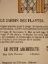 Le Petit architecte n°55 : le Jardin des plantes - First edition - Edition-Originale.com