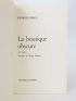 PEREC : La boutique obscure. 124 rêves - Autographe, Edition Originale - Edition-Originale.com