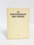 PERET : Le déshonneur des poètes - Prima edizione - Edition-Originale.com