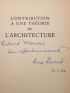 PERRET : Contribution à une théorie de l'architecture - Autographe, Edition Originale - Edition-Originale.com