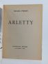 PERRIN : Arletty - Signed book, First edition - Edition-Originale.com