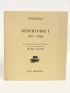PEVERELLI : Répertoire I 1957-1960 - Libro autografato, Prima edizione - Edition-Originale.com