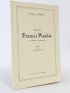 PICABIA : Exposition Francis Picabia 18 Novembre - 8 Décembre 1922 - Erste Ausgabe - Edition-Originale.com