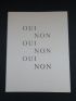 PICABIA : Oui non - Signed book, First edition - Edition-Originale.com