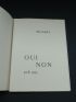 PICABIA : Oui non - Signed book, First edition - Edition-Originale.com