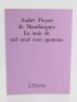 PIEYRE DE MANDIARGUES : La Nuit de Mil neuf cent quatorze - First edition - Edition-Originale.com