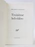 PIEYRE DE MANDIARGUES : Troisième belvédère - Prima edizione - Edition-Originale.com