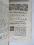 PLATON : La république de Platon, ou dialogue sur la justice - Edition Originale - Edition-Originale.com