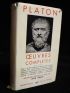 PLATON : Oeuvres complètes I - Edition-Originale.com