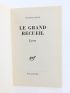 PONGE : Le grand recueil : Lyres. - Méthodes. - Pièces - Autographe, Edition Originale - Edition-Originale.com