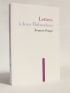 PONGE : Lettres à Jean Thibaudeau - Edition Originale - Edition-Originale.com