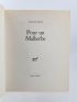 PONGE : Pour un Malherbe - Prima edizione - Edition-Originale.com