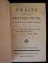 PONSINET DE SIVRY : Traité de la politique privée, tiré de Tacite et de divers auteurs - First edition - Edition-Originale.com