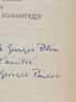 POULET : Trois essais de mythologie romantique - Autographe, Edition Originale - Edition-Originale.com