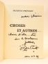 PREVERT : Choses et autres - Autographe, Edition Originale - Edition-Originale.com