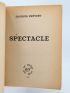 PREVERT : Spectacle - Autographe, Edition Originale - Edition-Originale.com