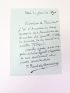 PUVIS DE CHAVANNES : Lettre autographe signée de démission de la Société des artistes français - Libro autografato, Prima edizione - Edition-Originale.com