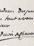 PUVIS DE CHAVANNES : Lettre autographe signée de Pierre Puvis de Chavannes - Autographe, Edition Originale - Edition-Originale.com