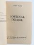 QUENEAU : Journal intime - Erste Ausgabe - Edition-Originale.com