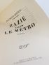 QUENEAU : Zazie dans le Métro - Prima edizione - Edition-Originale.com