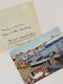 RAFOLS-CASAMADA : Carte postale adressée depuis Cadaquès à ses amis Georges et Alice Raillard - Autographe, Edition Originale - Edition-Originale.com