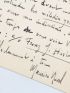 RAVEL : Lettre autographe datée et signée à propos de l'Enfant et les Sortilèges et les Mélodies grecques - Signiert, Erste Ausgabe - Edition-Originale.com