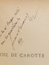 RENARD : Poil de Carotte - Autographe, Edition Originale - Edition-Originale.com