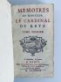 RETZ : Memoires de Monsieur le Cardinal de Retz - Erste Ausgabe - Edition-Originale.com
