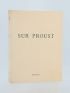 REVEL : Sur Proust - Remarques sur A la recherche du temps perdu  - Edition Originale - Edition-Originale.com