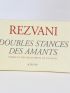 REZVANI : Doubles stances des amants - Autographe, Edition Originale - Edition-Originale.com
