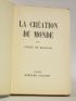 RICHAUD : La création du monde - Signed book, First edition - Edition-Originale.com