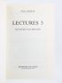 RICOEUR : Lectures 3 - Aux frontières de la philosophie - Signiert - Edition-Originale.com