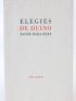 RILKE : Elégies de Duino - First edition - Edition-Originale.com