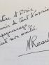 ROCARD : Entretien avec Judith Waintraub - Autographe, Edition Originale - Edition-Originale.com