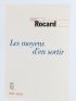ROCARD : Les Moyens de s'en sortir - Signiert, Erste Ausgabe - Edition-Originale.com