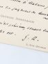 RODENBACH : Carte de visite autographe adressée à son amie Judith Gautier la remerciant pour l'éloge de son Musée des Béguines - Signiert, Erste Ausgabe - Edition-Originale.com