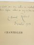 ROSTAND : Chantecler - Autographe - Edition-Originale.com