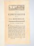 ROUSSEAU : Les Confessions de J. J. Rousseau, suivies des Rêveries du promeneur solitaire - Erste Ausgabe - Edition-Originale.com