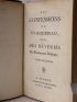 ROUSSEAU : Les Confessions de J. J. Rousseau, suivies des Rêveries du promeneur solitaire - Edition Originale - Edition-Originale.com