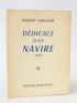 SABATIER : Dédicace d'un navire - Signed book, First edition - Edition-Originale.com