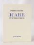 SABATIER : Icare et autres poèmes - Autographe, Edition Originale - Edition-Originale.com