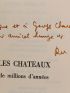 SABATIER : Les Châteaux de millions d'années - Autographe, Edition Originale - Edition-Originale.com