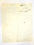 SADE : Lettre autographe inédite signée du Marquis de Sade, alors en liberté, au commencement de la Terreur - Signiert, Erste Ausgabe - Edition-Originale.com