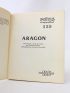 SADOUL : Aragon - Signiert, Erste Ausgabe - Edition-Originale.com