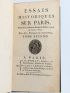 SAINT-FOIX : Essais historiques sur Paris, pour faire suite aux Essais de M. Poullain de Saint-Foix - Edition Originale - Edition-Originale.com