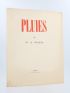 SAINT-JOHN PERSE : Pluies - First edition - Edition-Originale.com