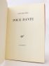 SAINT-JOHN PERSE : Pour Dante - Libro autografato, Prima edizione - Edition-Originale.com