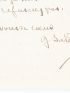 SAND : Lettre autographe signée adressée à Alphonse Peyrat - Signiert, Erste Ausgabe - Edition-Originale.com